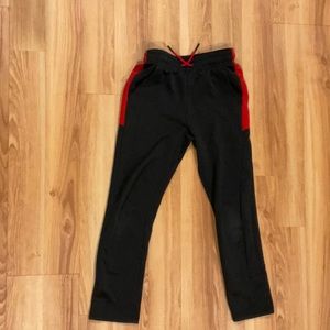 Black and red pants